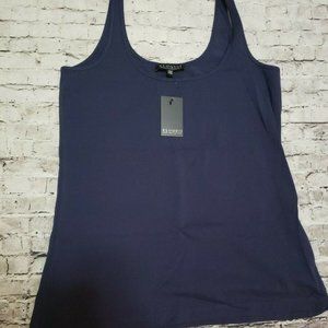 Eloquii Navy Tank Top Cotton Blend